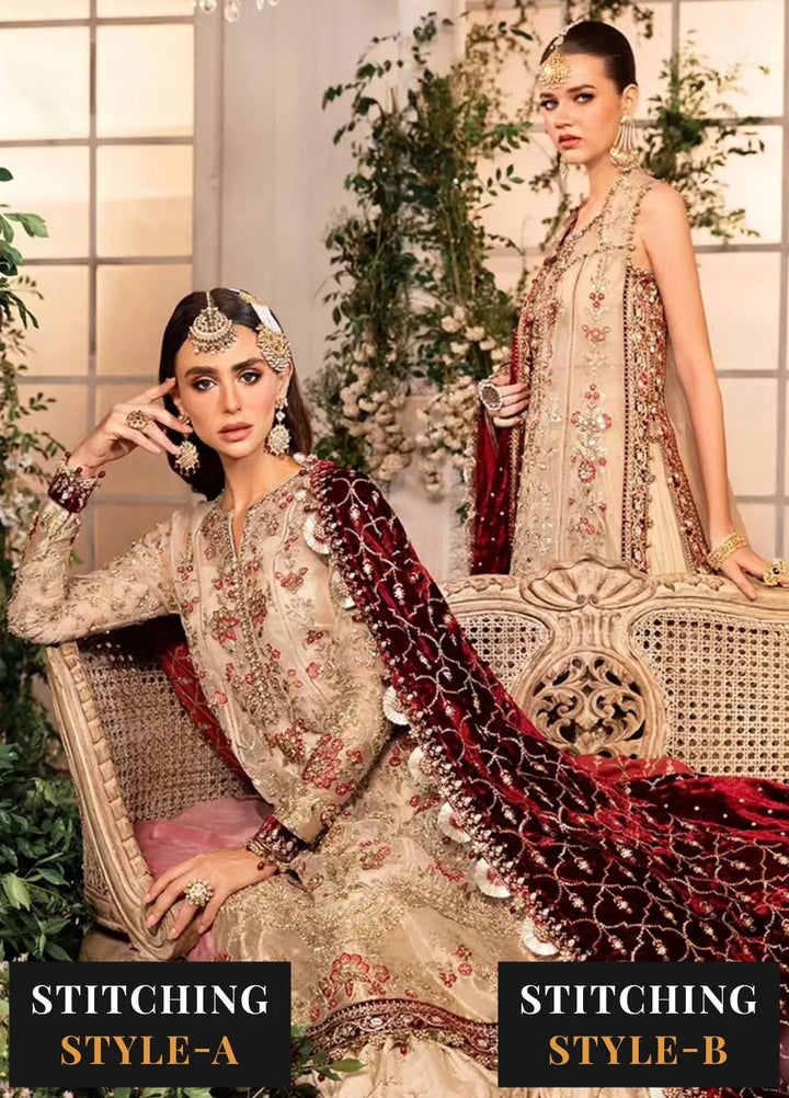 Mbroidered By Maria B Embroidered Suit Unstitched 3 Piece MB24MW D-05 - Wedding Collection