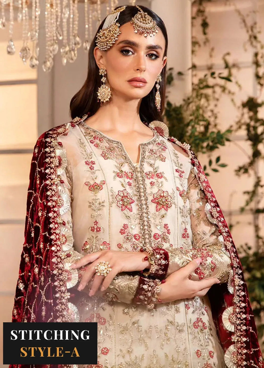 Mbroidered By Maria B Embroidered Suit Unstitched 3 Piece MB24MW D-05 - Wedding Collection