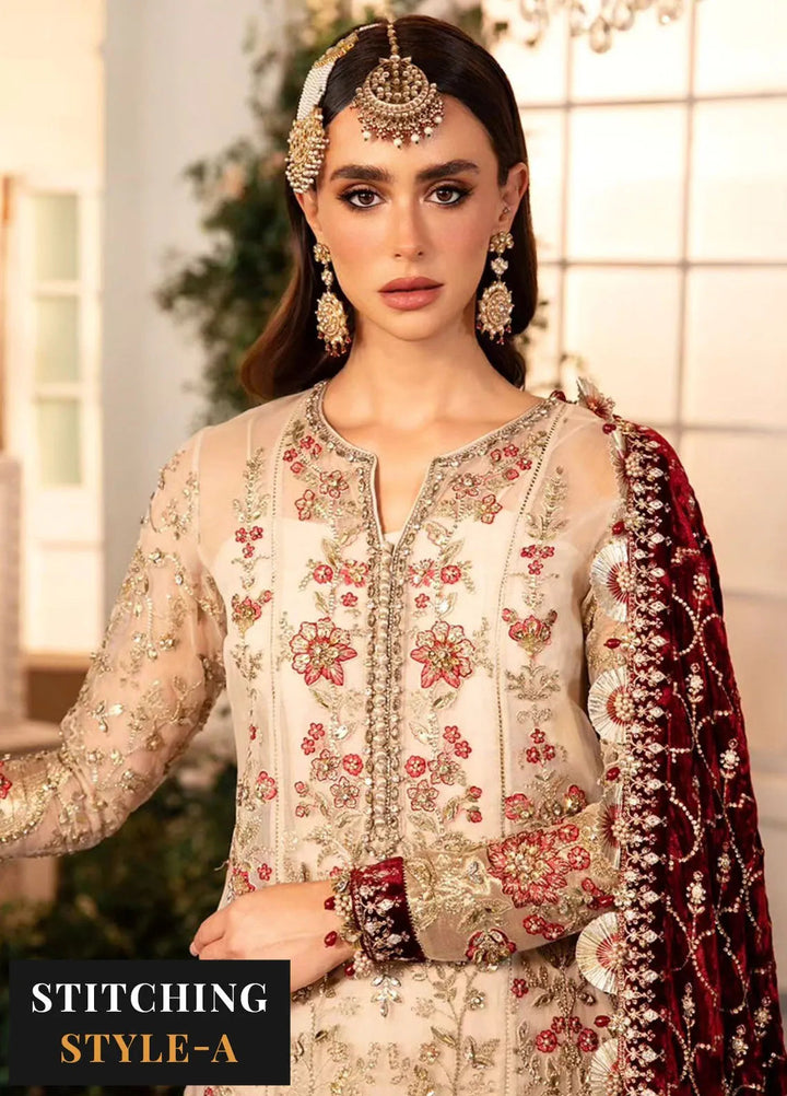 Mbroidered By Maria B Embroidered Suit Unstitched 3 Piece MB24MW D-05 - Wedding Collection