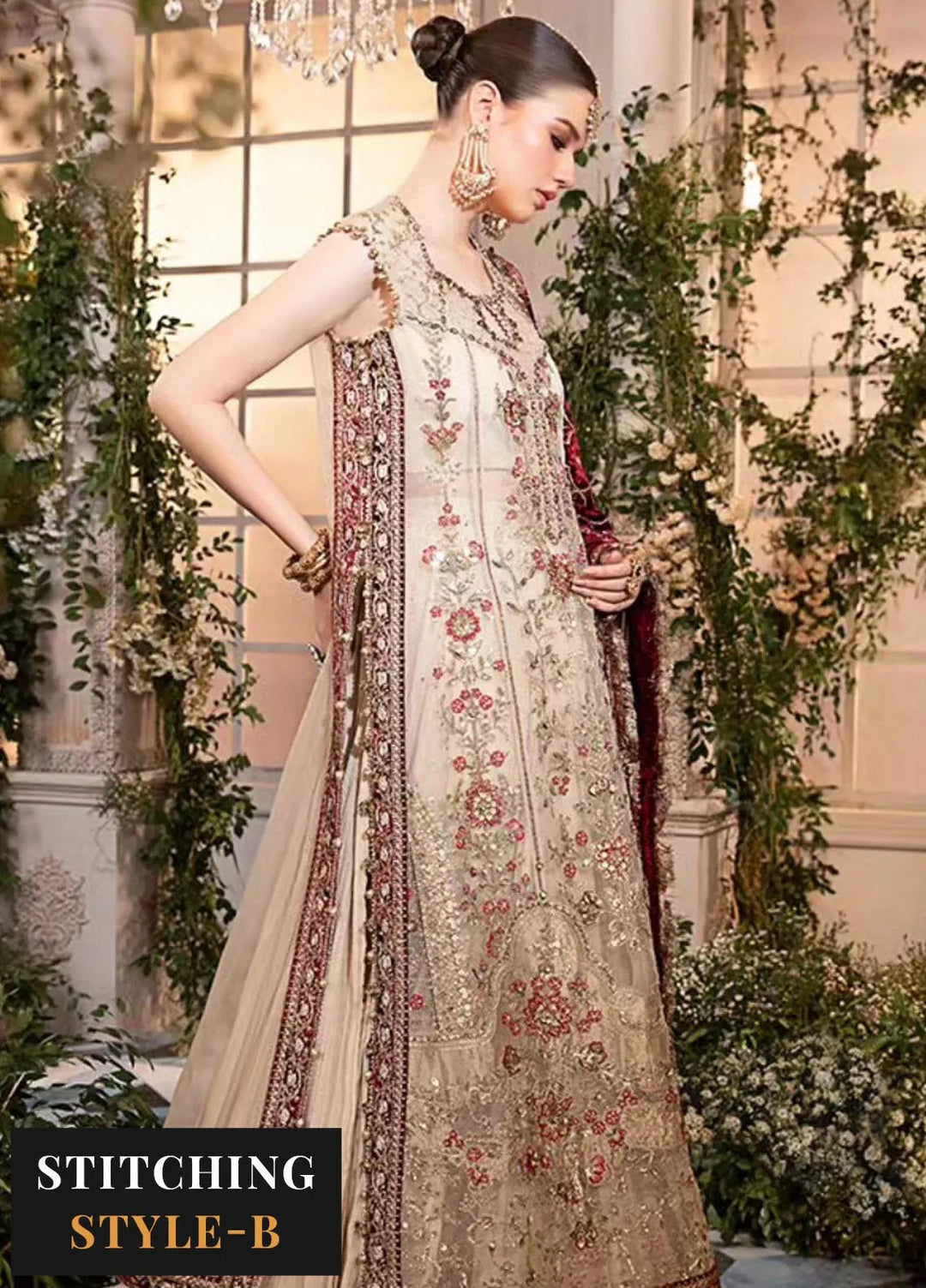 Mbroidered By Maria B Embroidered Suit Unstitched 3 Piece MB24MW D-05 - Wedding Collection