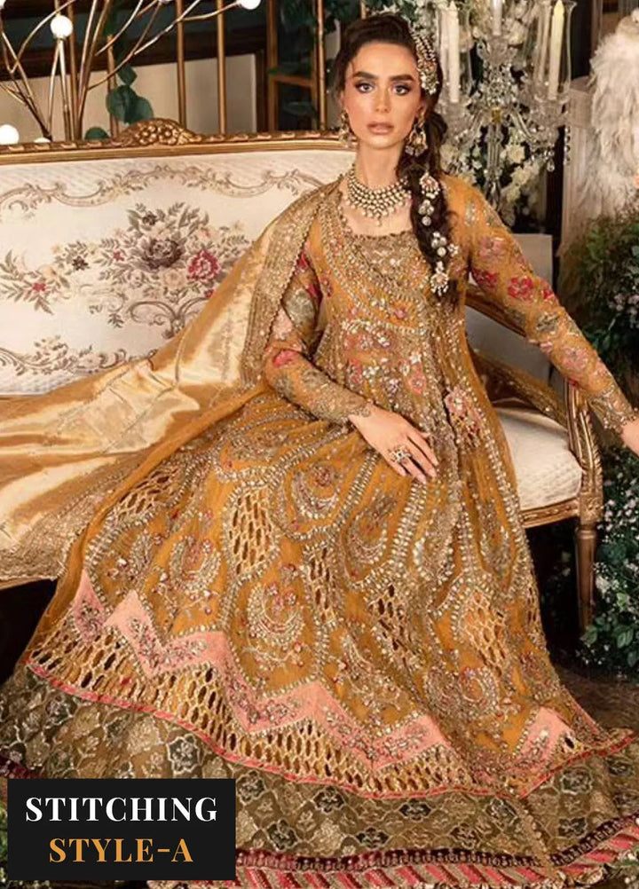 Mbroidered By Maria B Embroidered Suit Unstitched 3 Piece MB24MW D-07 - Wedding Collection