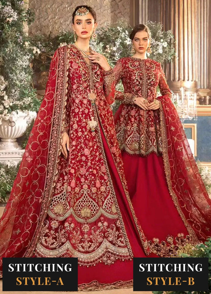 Mbroidered By Maria B Embroidered Suit Unstitched 3 Piece MB24MW D-08 - Wedding Collection