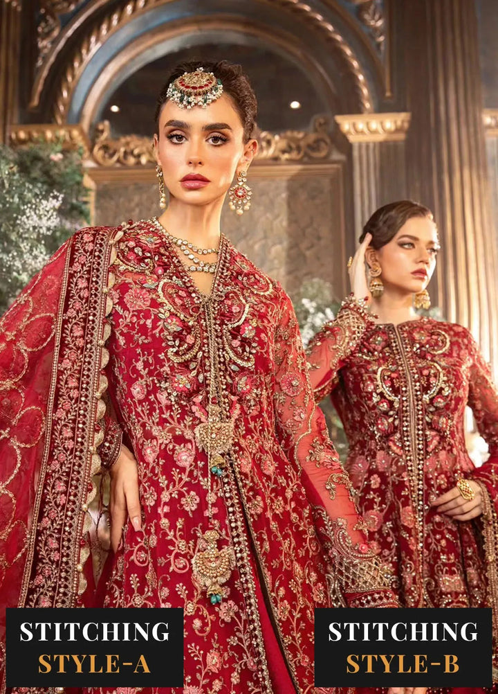 Mbroidered By Maria B Embroidered Suit Unstitched 3 Piece MB24MW D-08 - Wedding Collection