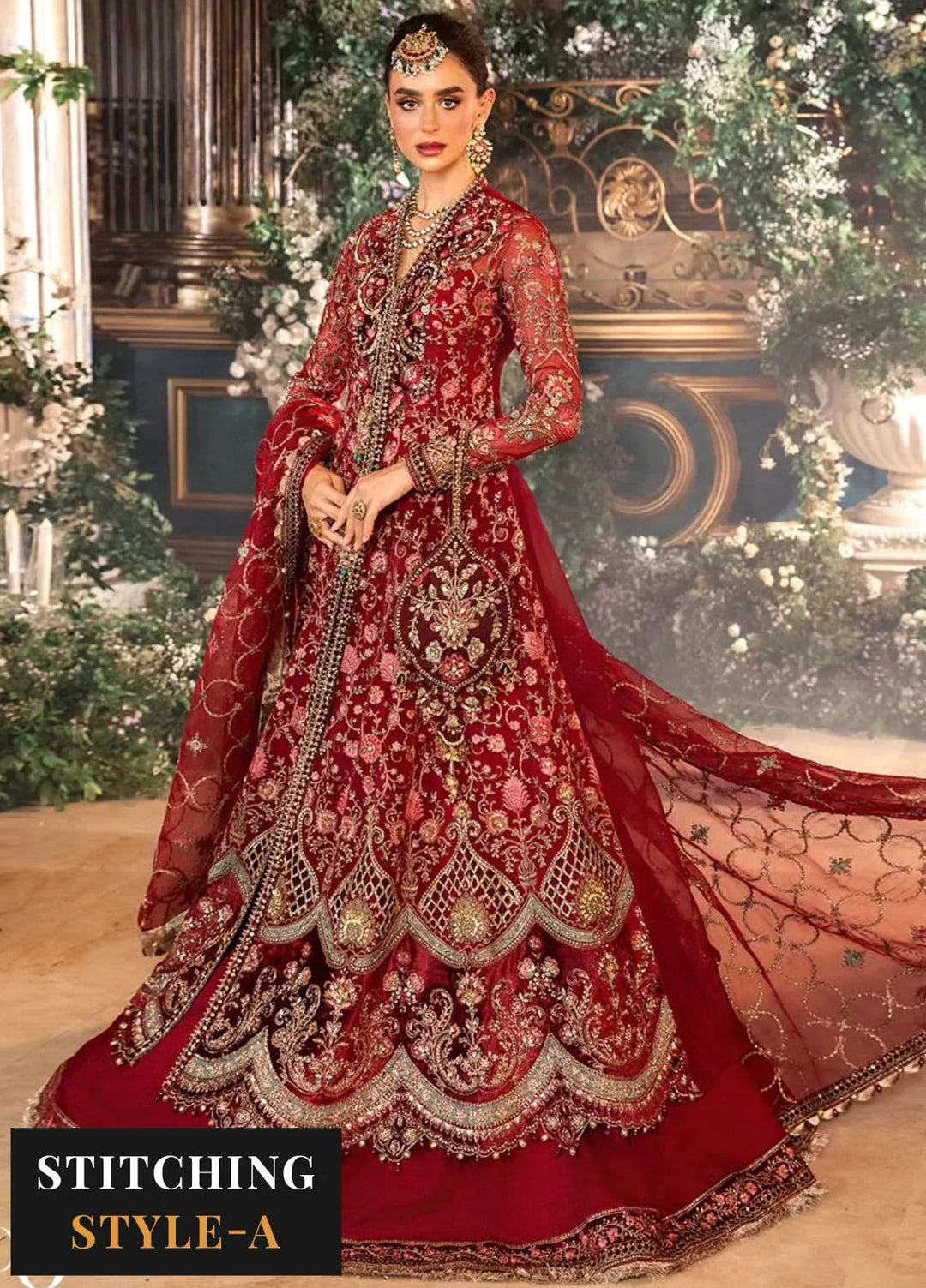 Mbroidered By Maria B Embroidered Suit Unstitched 3 Piece MB24MW D-08 - Wedding Collection