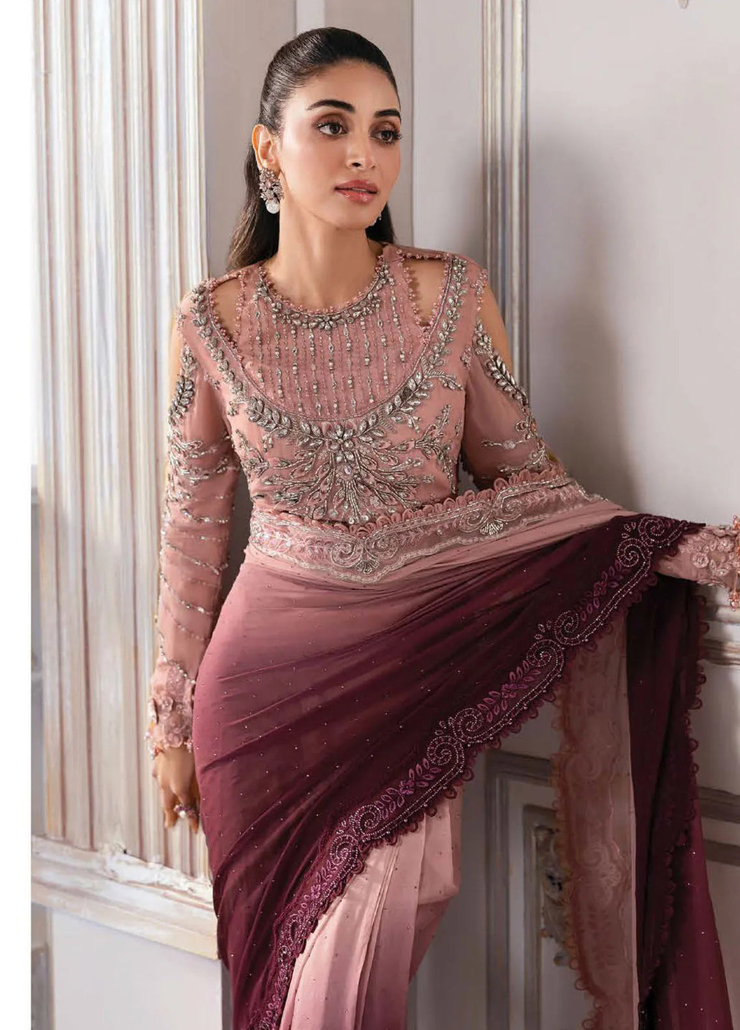 Mbroidered by Maria B Embroidered Suits Unstitched 3 Piece MB25MF D-01 - Formals Collection