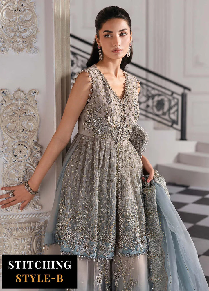 Mbroidered by Maria B Embroidered Suits Unstitched 3 Piece MB25MF D-02 - Formals Collection