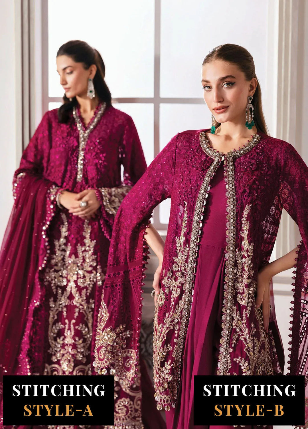 Mbroidered by Maria B Embroidered Suits Unstitched 3 Piece MB25MF D-03 - Formals Collection
