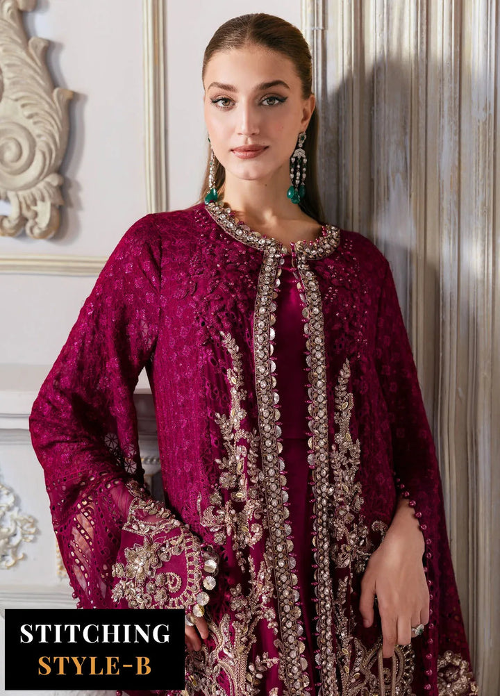 Mbroidered by Maria B Embroidered Suits Unstitched 3 Piece MB25MF D-03 - Formals Collection