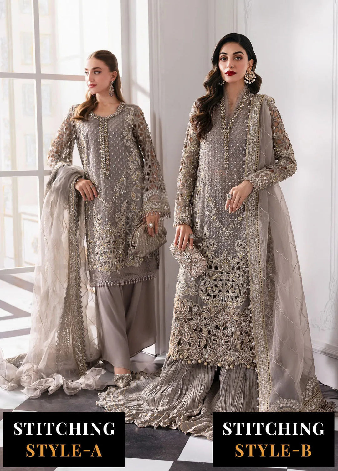 Mbroidered by Maria B Embroidered Suits Unstitched 3 Piece MB25MF D-06 - Formals Collection