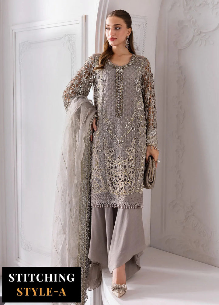 Mbroidered by Maria B Embroidered Suits Unstitched 3 Piece MB25MF D-06 - Formals Collection