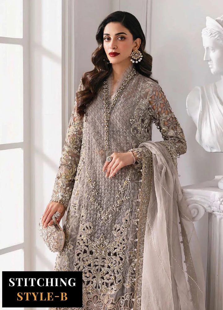 Mbroidered by Maria B Embroidered Suits Unstitched 3 Piece MB25MF D-06 - Formals Collection