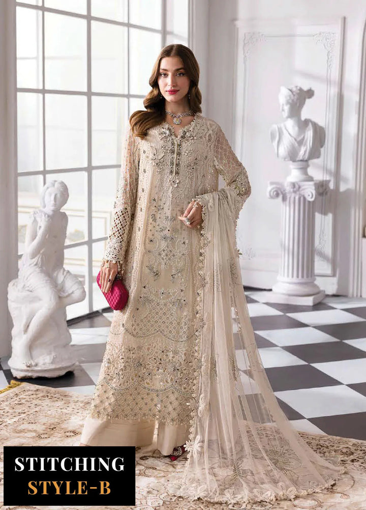 Mbroidered by Maria B Embroidered Suits Unstitched 3 Piece MB25MF D-07 - Formals Collection