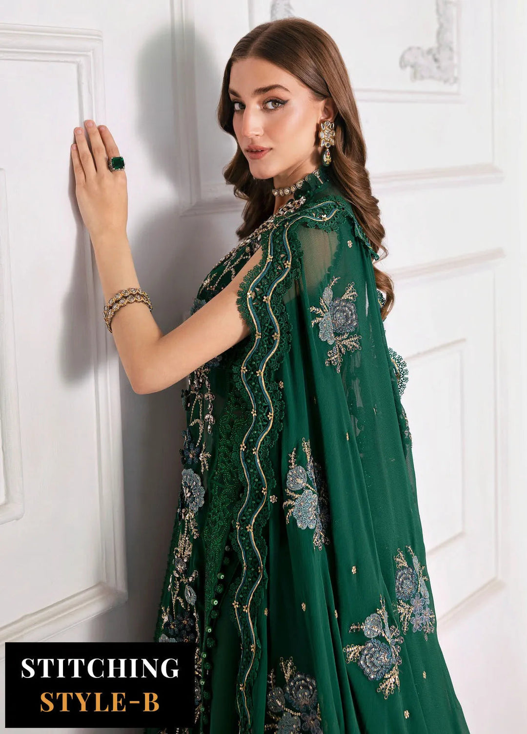 Mbroidered by Maria B Embroidered Suits Unstitched 3 Piece MB25MF D-08 - Formals Collection