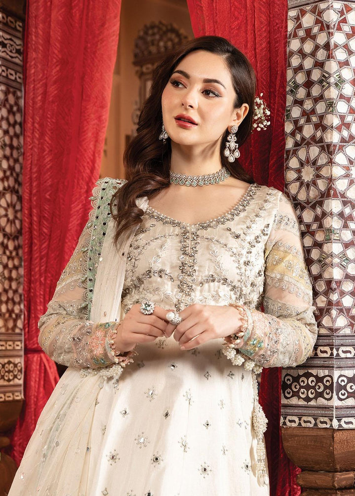 Mbroidered by Maria B Embroidered Raw Silk Suits Unstitched 3 Piece MB22WD D2 - Wedding Collection