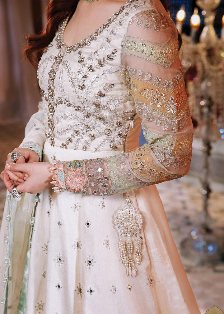 Mbroidered by Maria B Embroidered Raw Silk Suits Unstitched 3 Piece MB22WD D2 - Wedding Collection
