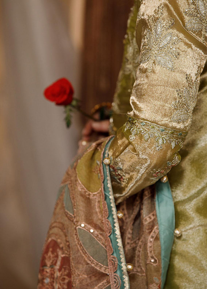 Mbroidered by Maria B Embroidered Tissue Suits Unstitched 4 Piece MB22WD D3 - Wedding Collection