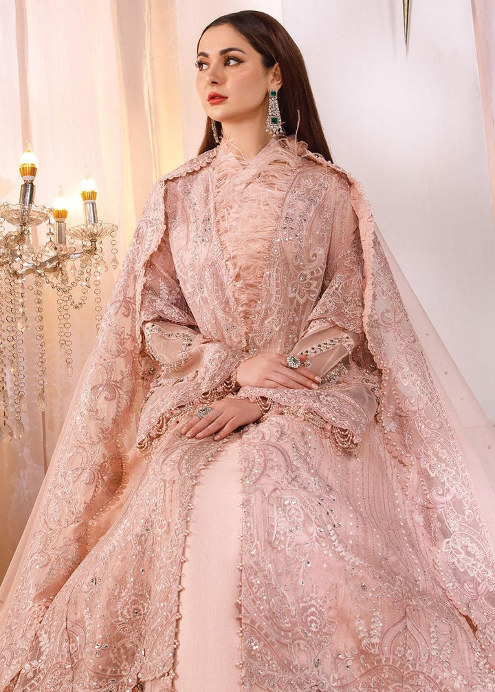 Mbroidered by Maria B Embroidered Organza Suits Unstitched 4 Piece MB22WD D5 - Wedding Collection