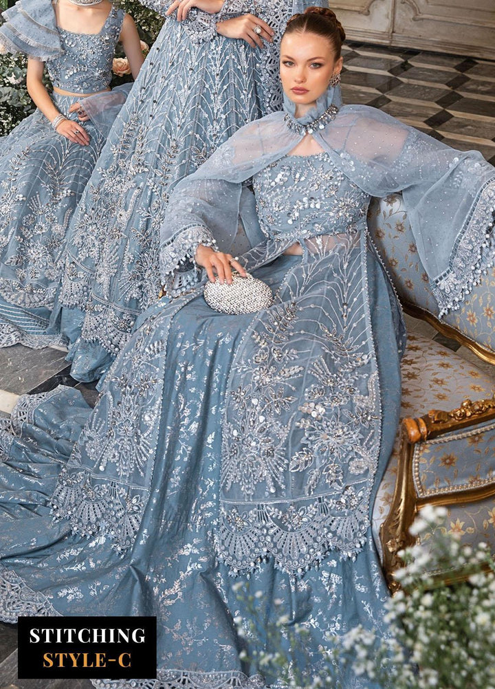 Mbroidered By Maria B Embroidered Organza Suits Unstitched 4 Piece MB23MW D2 - Luxury Collection