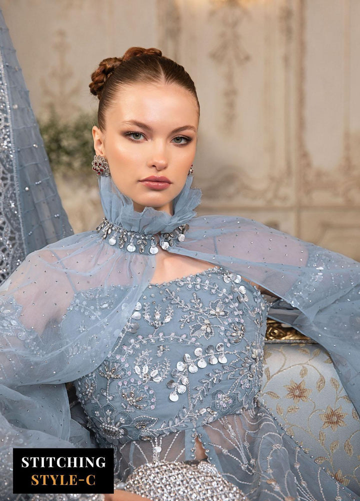 Mbroidered By Maria B Embroidered Organza Suits Unstitched 4 Piece MB23MW D2 - Luxury Collection