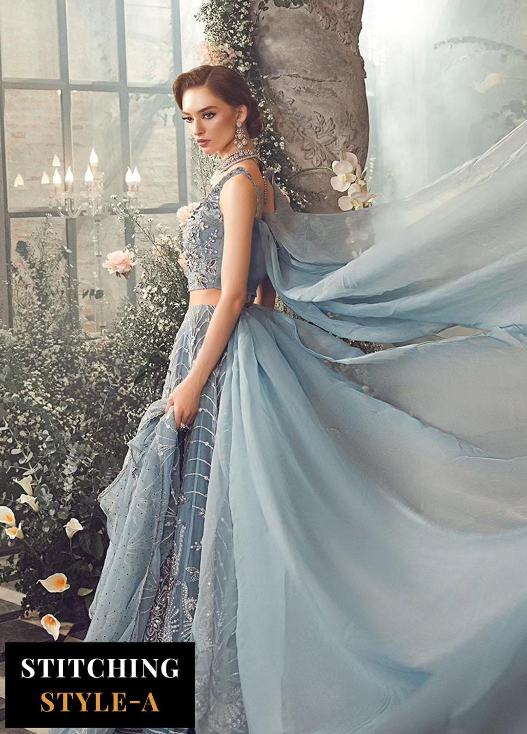 Mbroidered By Maria B Embroidered Organza Suits Unstitched 4 Piece MB23MW D2 - Luxury Collection