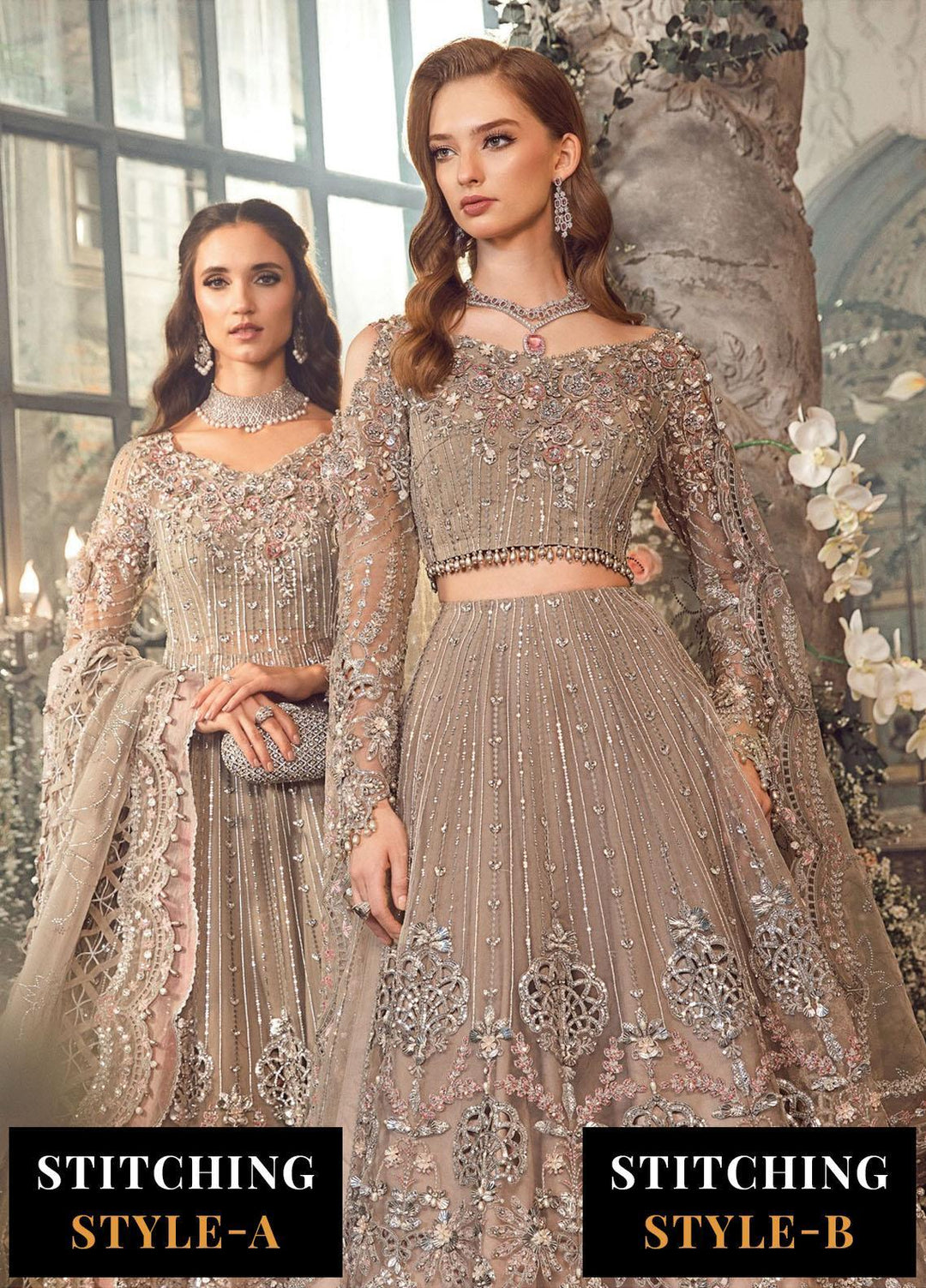 Mbroidered By Maria B Embroidered Organza Suits Unstitched 4 Piece MB23MW D3 - Luxury Collection
