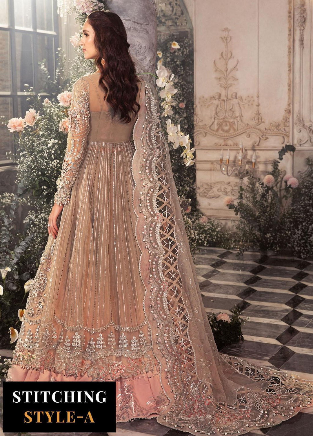 Mbroidered By Maria B Embroidered Organza Suits Unstitched 4 Piece MB23MW D3 - Luxury Collection
