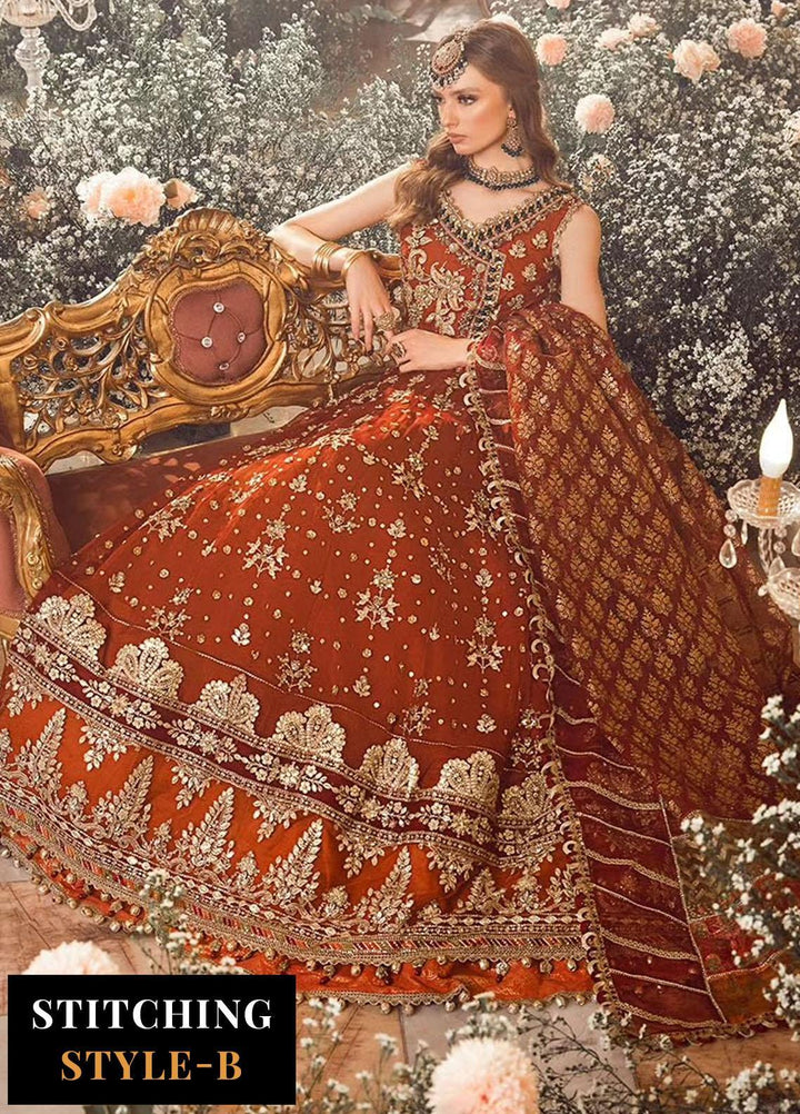 Mbroidered By Maria B Embroidered Organza Suits Unstitched 4 Piece MB23MW D5 - Luxury Collection