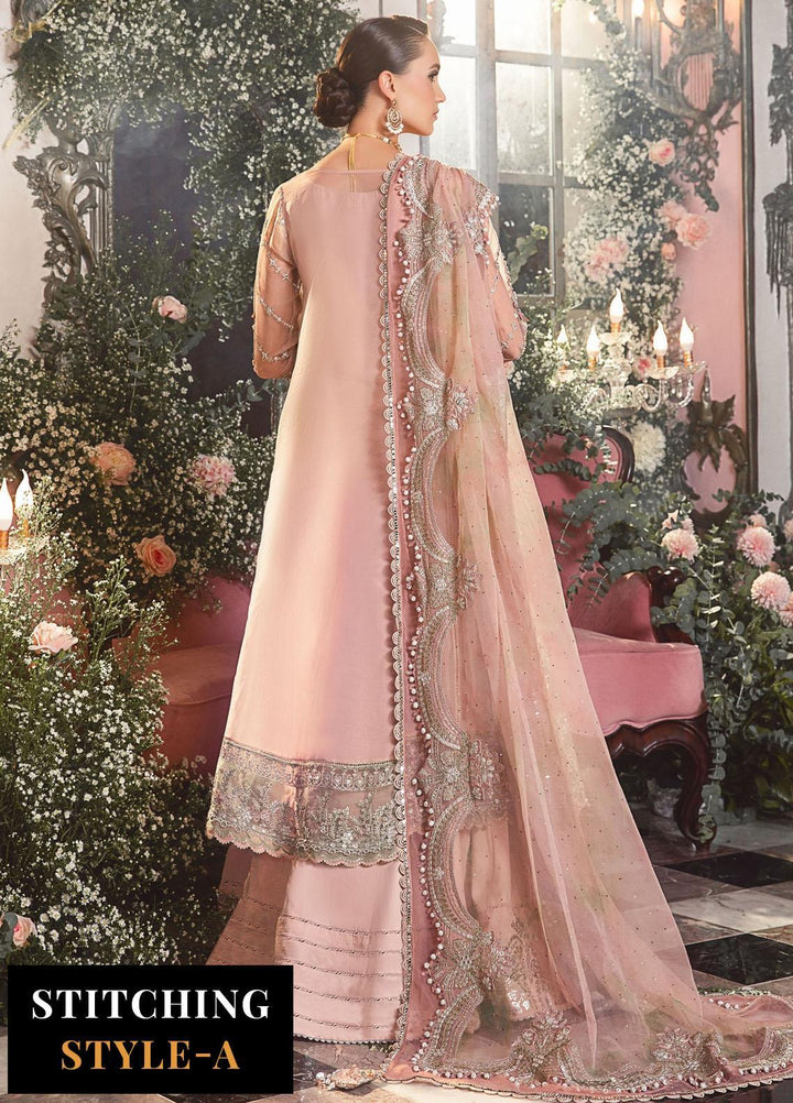 Mbroidered By Maria B Embroidered Organza Suits Unstitched 4 Piece MB23MW D6 - Luxury Collection