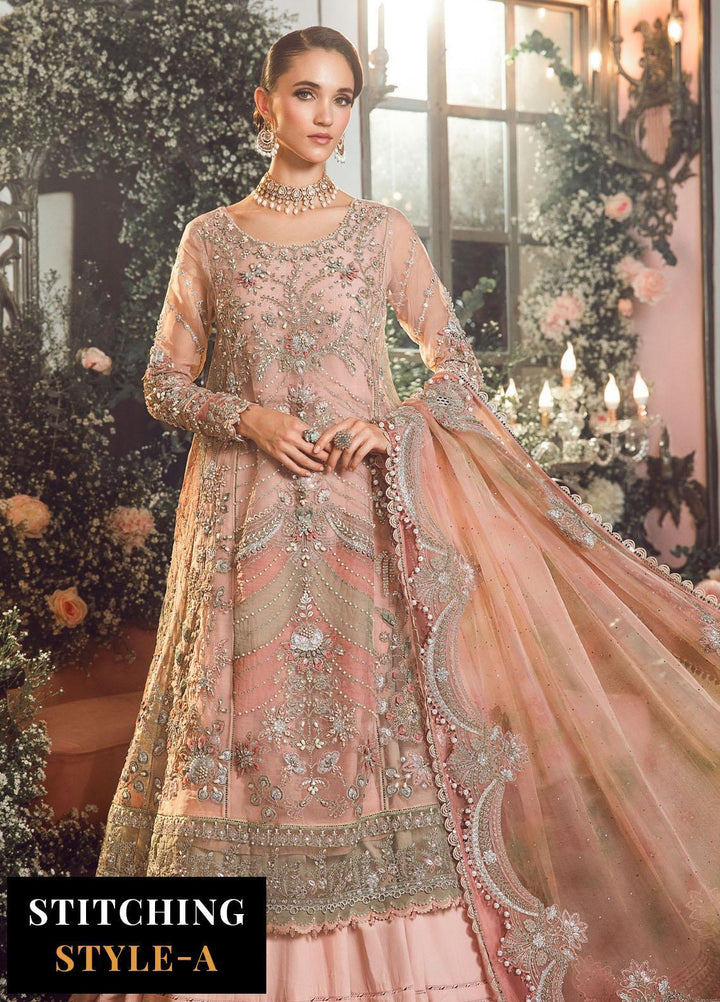 Mbroidered By Maria B Embroidered Organza Suits Unstitched 4 Piece MB23MW D6 - Luxury Collection