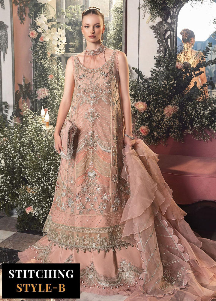 Mbroidered By Maria B Embroidered Organza Suits Unstitched 4 Piece MB23MW D6 - Luxury Collection