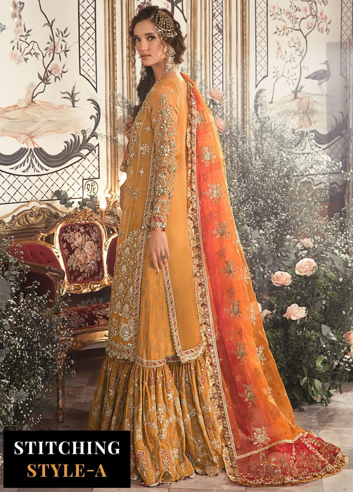 Mbroidered By Maria B Embroidered Organza Suits Unstitched 4 Piece MB23MW D7 - Luxury Collection