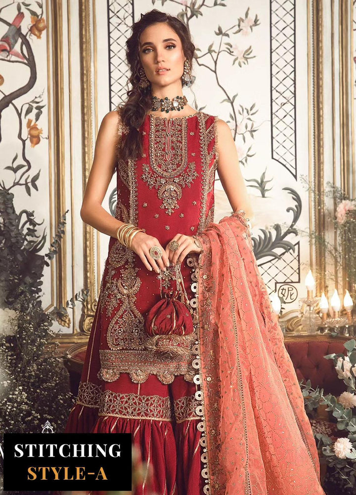 Mbroidered By Maria B Embroidered Organza Suits Unstitched 4 Piece MB23MW D8 - Luxury Collection