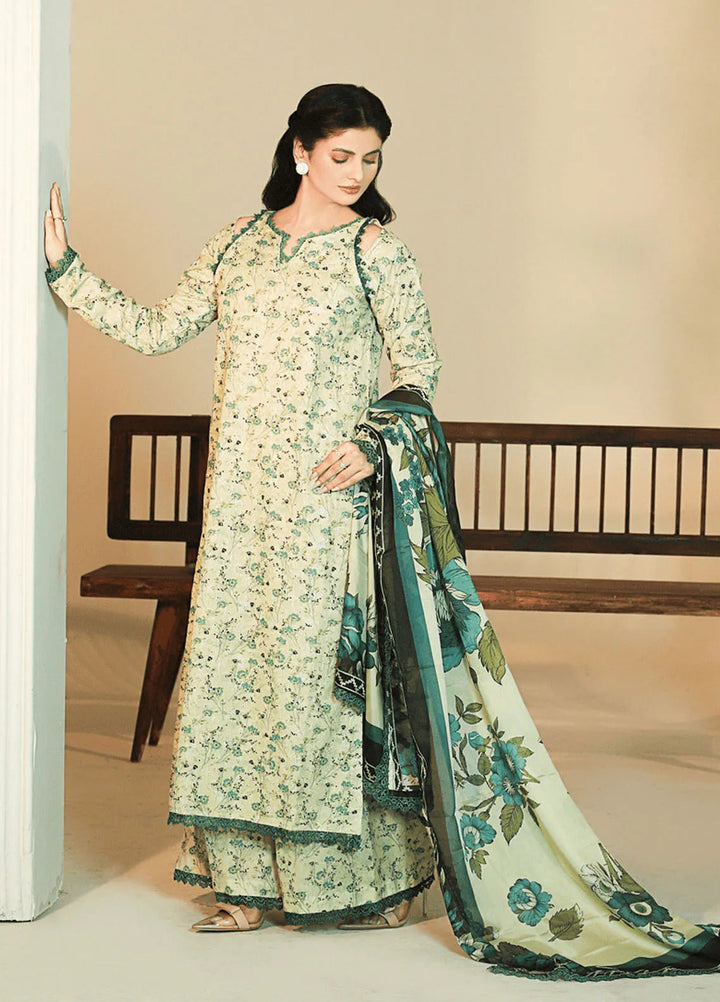 Meadow Freesia by Ziara Printed Cotton Suits Unstitched 3 Piece ZI24MF Fiona - Casual Collection