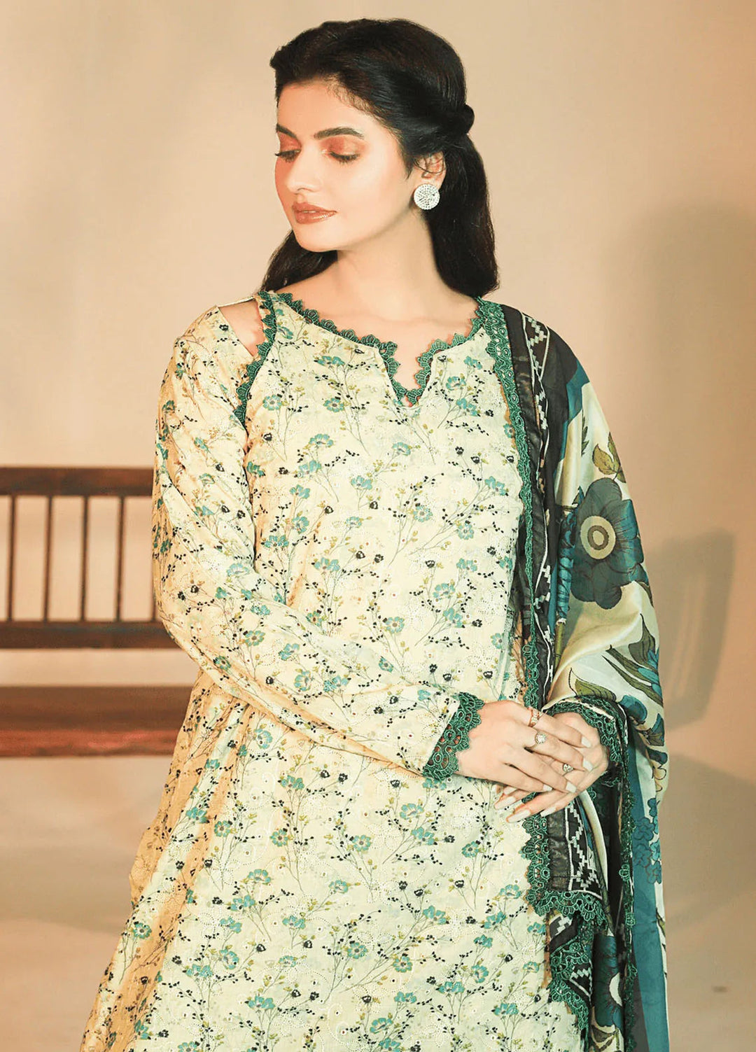 Meadow Freesia by Ziara Printed Cotton Suits Unstitched 3 Piece ZI24MF Fiona - Casual Collection