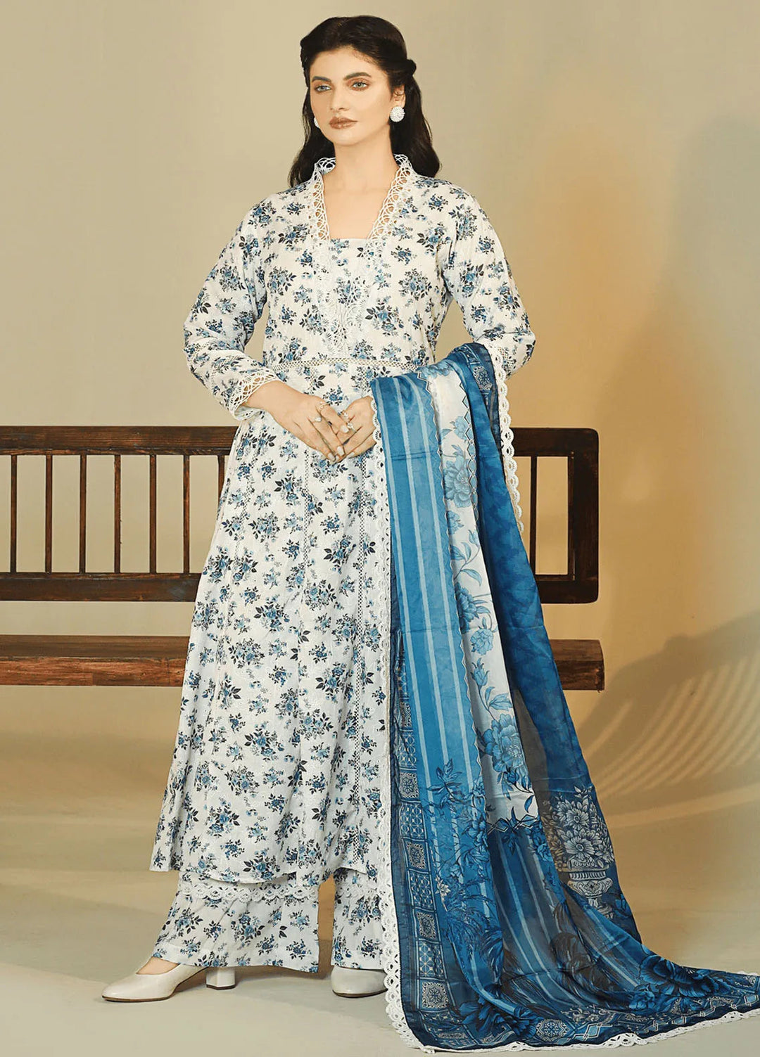 Meadow Freesia by Ziara Printed Cotton Suits Unstitched 3 Piece ZI24MF Leila - Casual Collection