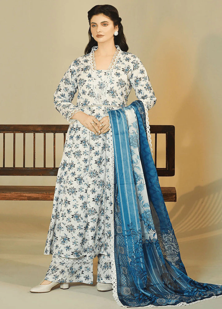 Meadow Freesia by Ziara Printed Cotton Suits Unstitched 3 Piece ZI24MF Leila - Casual Collection