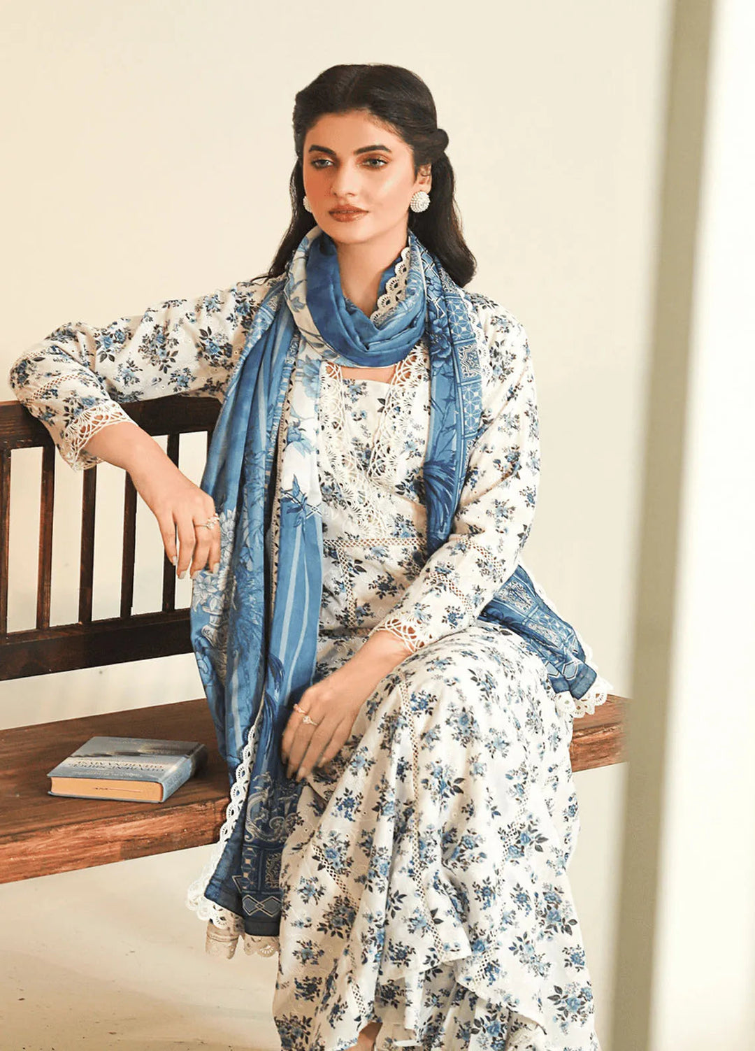 Meadow Freesia by Ziara Printed Cotton Suits Unstitched 3 Piece ZI24MF Leila - Casual Collection
