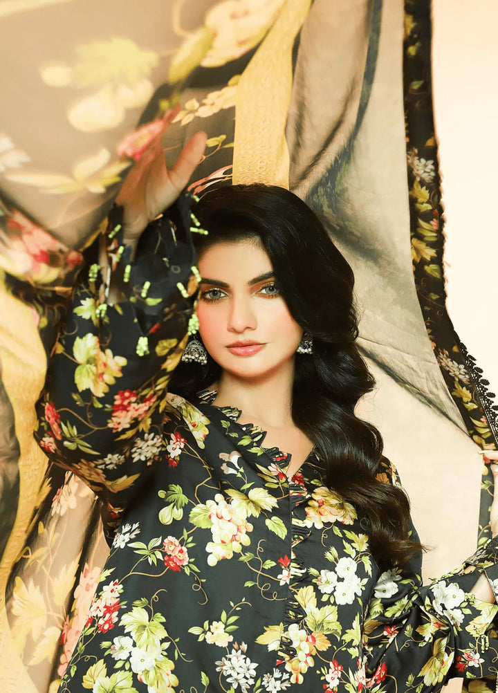 Meadow Freesia by Ziara Printed Silk Suits Unstitched 3 Piece ZI24MF Elysa - Casual Collection