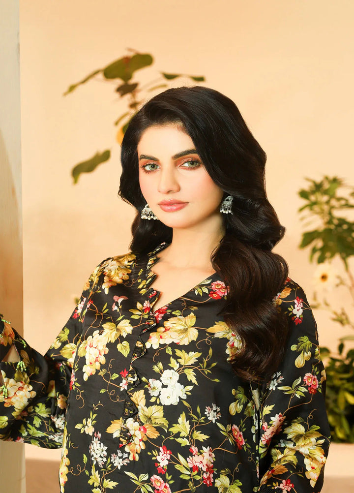Meadow Freesia by Ziara Printed Silk Suits Unstitched 3 Piece ZI24MF Elysa - Casual Collection
