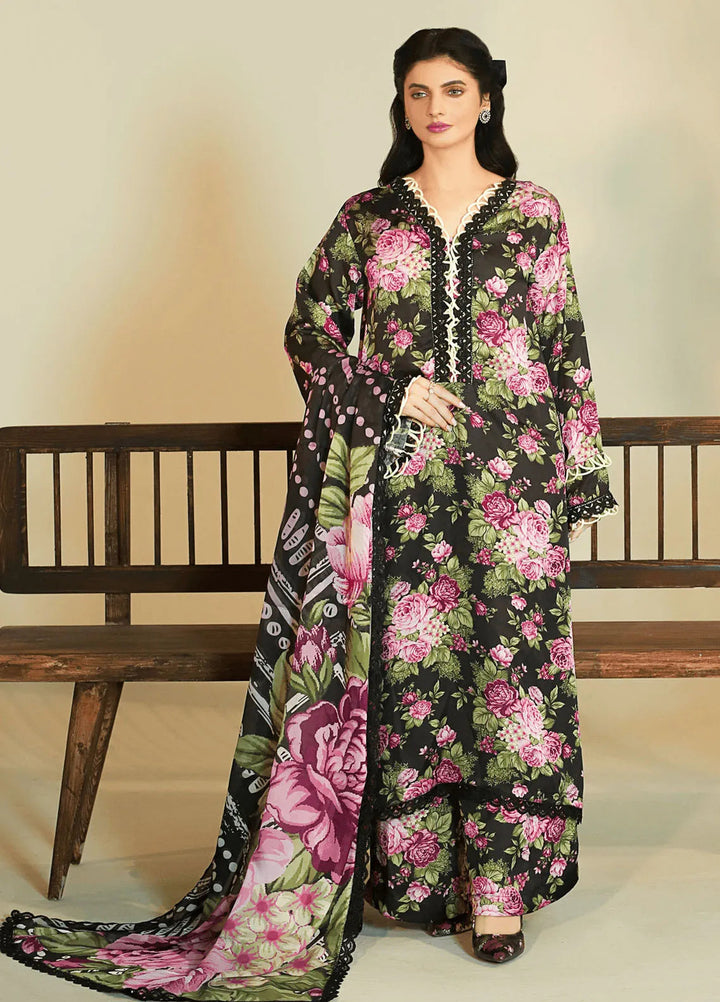 Meadow Freesia by Ziara Printed Silk Suits Unstitched 3 Piece ZI24MF Talia - Casual Collection