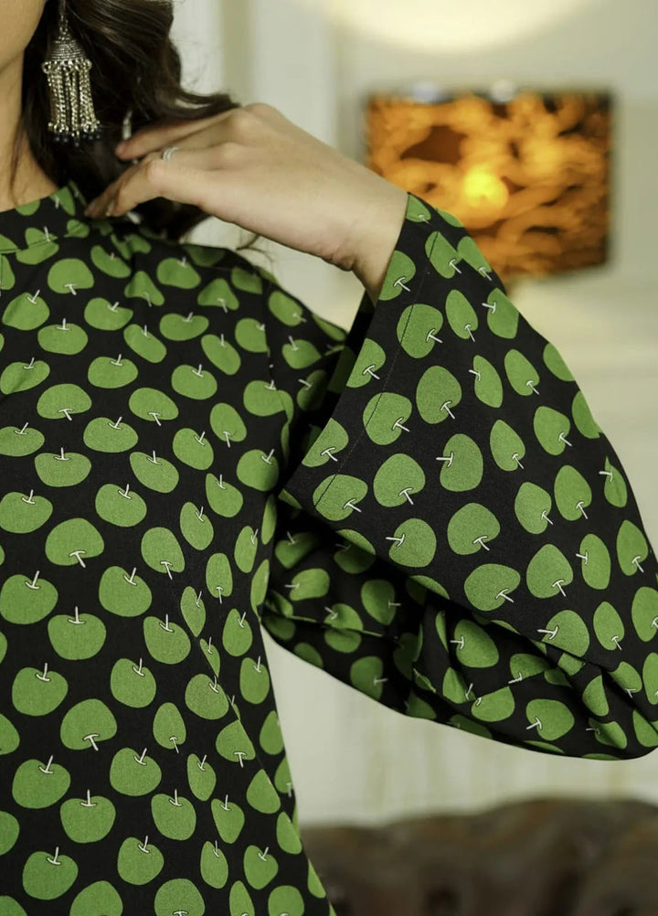 MeBae Apparel Pret Printed Crepe 2 Piece Suit Print Emerald