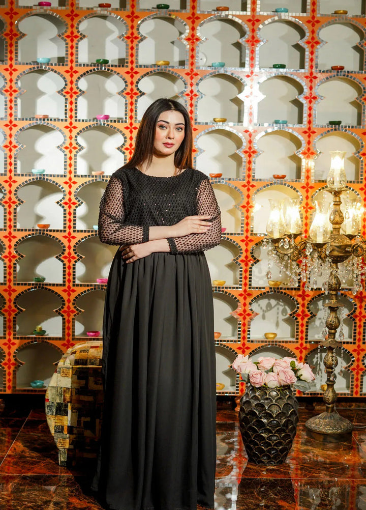 Mebae Apparels Pret 1 Piece Ebony Elegance Maxi