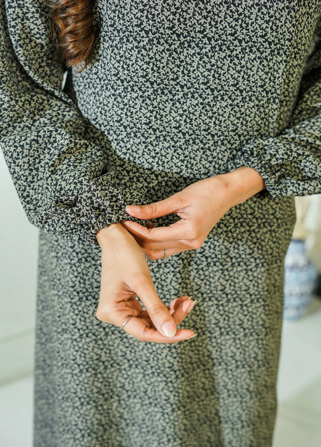 Mebae Apparels Pret Printed Crepe 1 Piece Serene Bloom Maxi