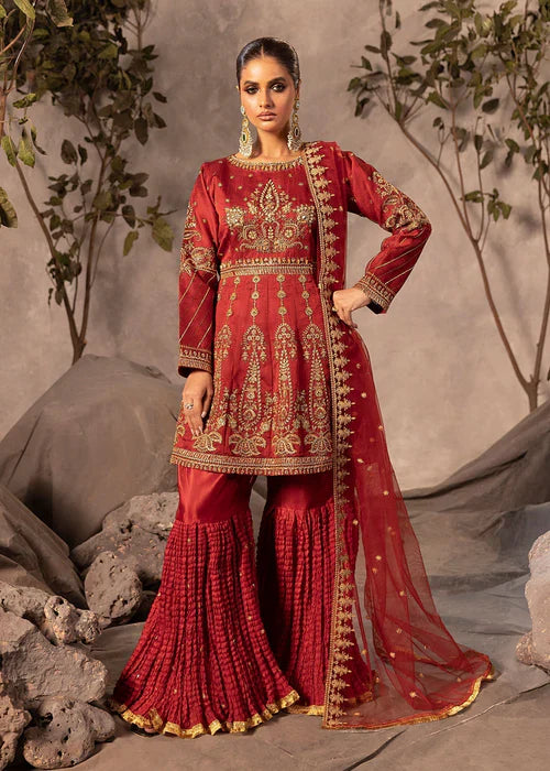 Diara Couture Pret Embroidered Net 3 Piece Suit Zarifa