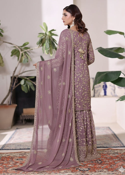Rang e Haseen by Abaan Zohan RTW Embroidered chiffon 3 Piece Suit Riwaj Lilac - Festive Collection