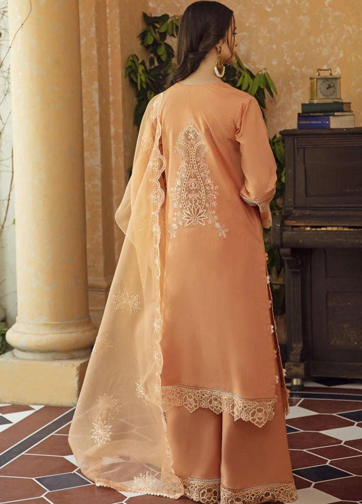 Meena Kumari By Aabyaan Embroidered Chikankari Lawn Suits Unstitched 3 Piece ABY23MK AB-01 Jahan Ara - Eid Collection