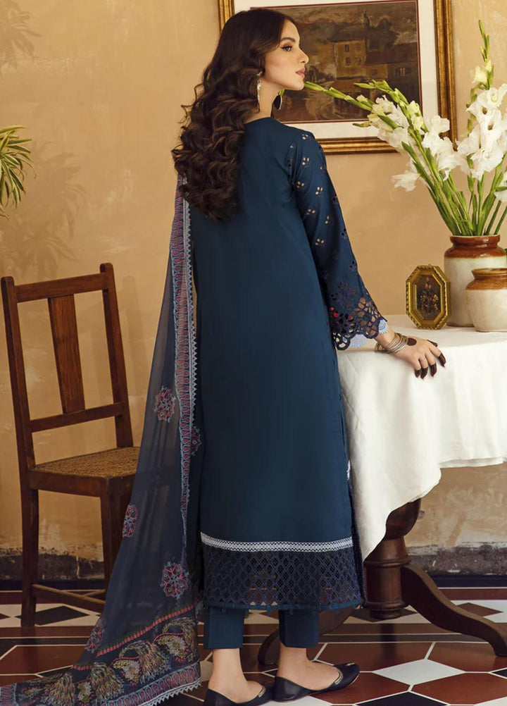 Meena Kumari By Aabyaan Embroidered Chikankari Lawn Suits Unstitched 3 Piece ABY23MK AB-02 Nilofer - Eid Collection