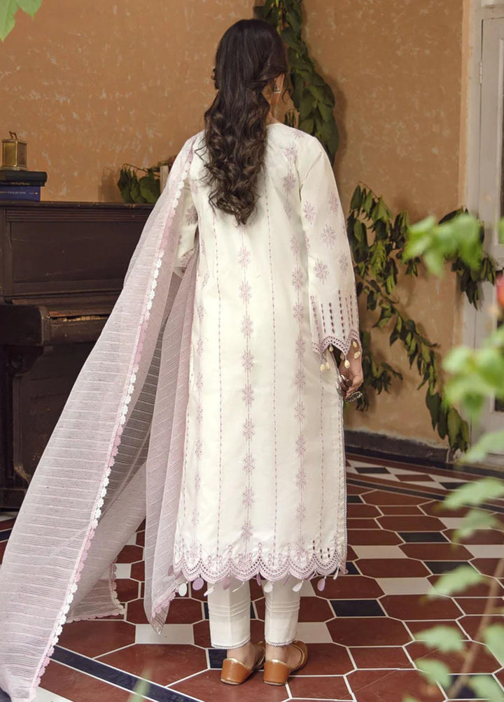 Meena Kumari By Aabyaan Embroidered Chikankari Lawn Suits Unstitched 3 Piece ABY23MK AB-06 Mehrunissa - Eid Collection