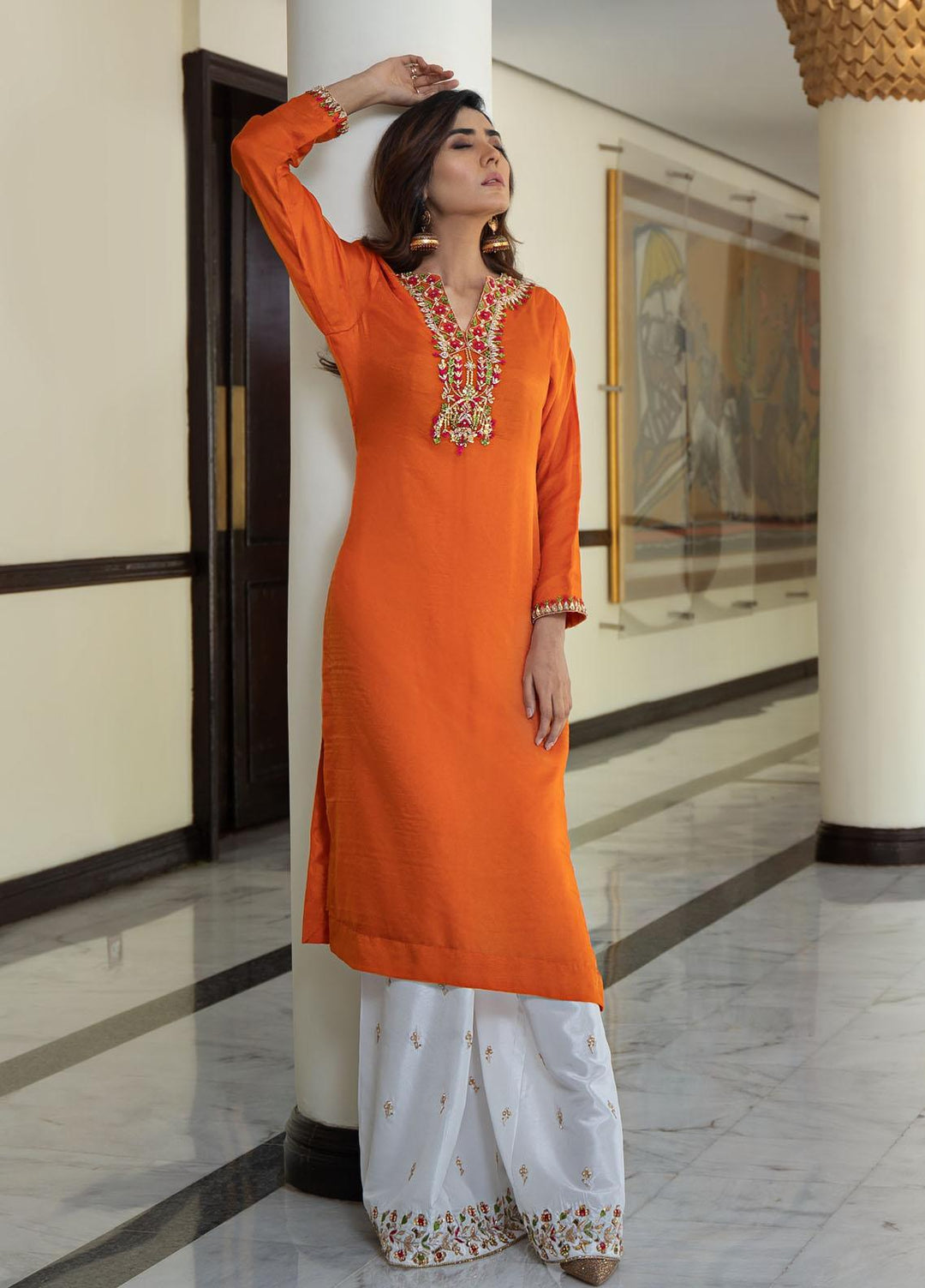 Meerab Shahid Pret  Raw Silk 2 Piece D-02