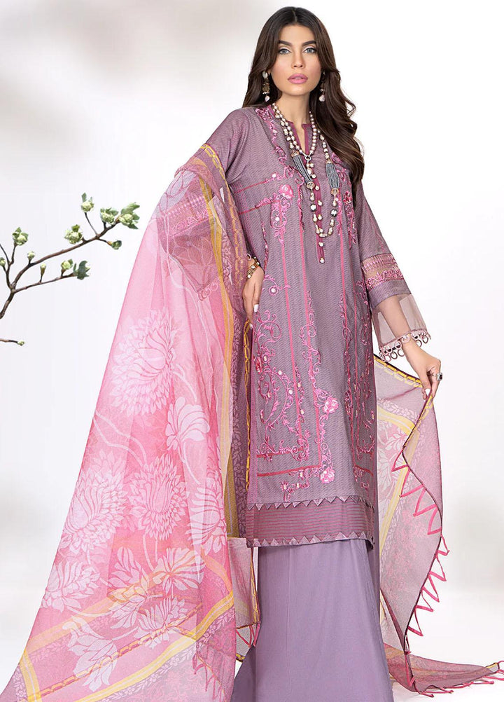 Meerak Embroidered Lawn Suits Unstitched 3 Piece MRK23CC Twilight - Summer Collection